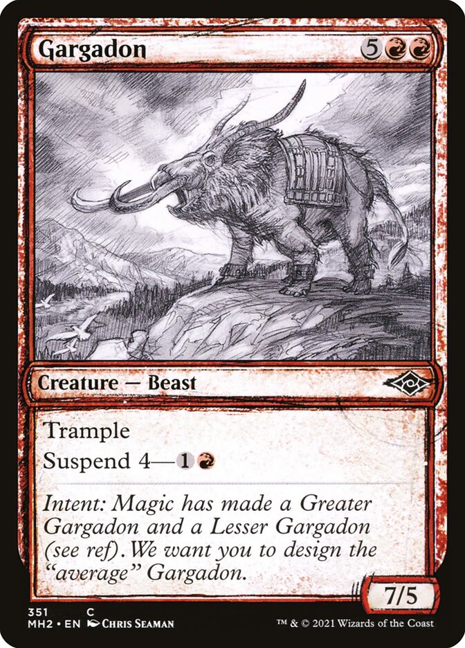 Gargadon card front