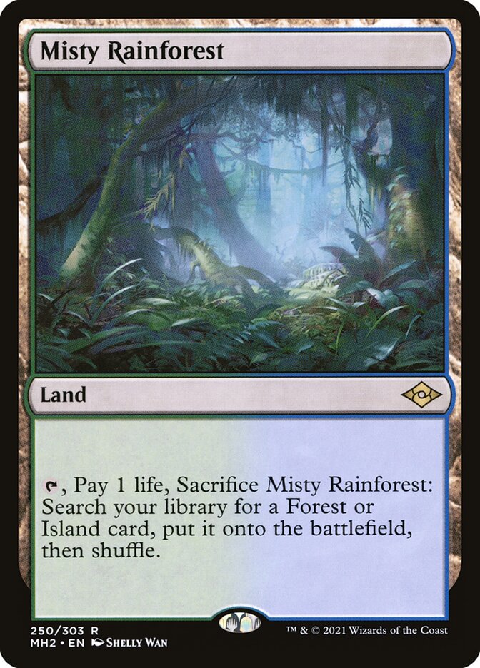 Misty Rainforest card front