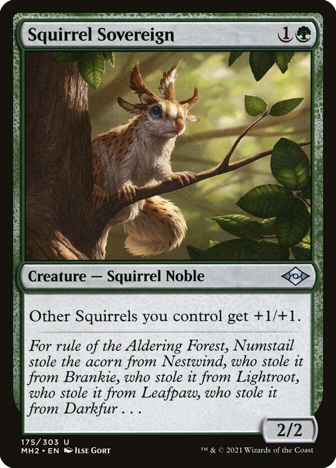 Squirrel Sovereign card front