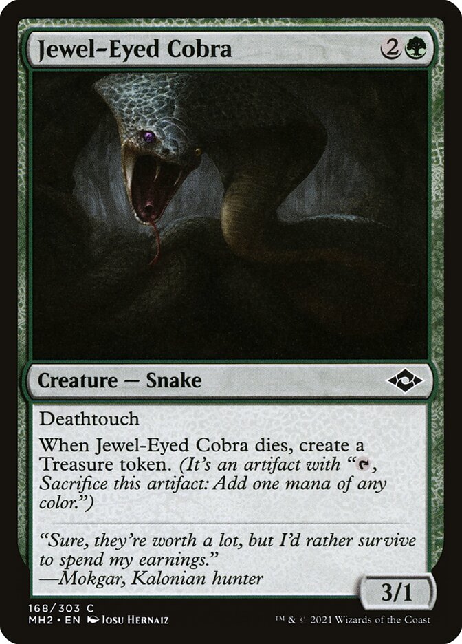 Jewel-Eyed Cobra card front