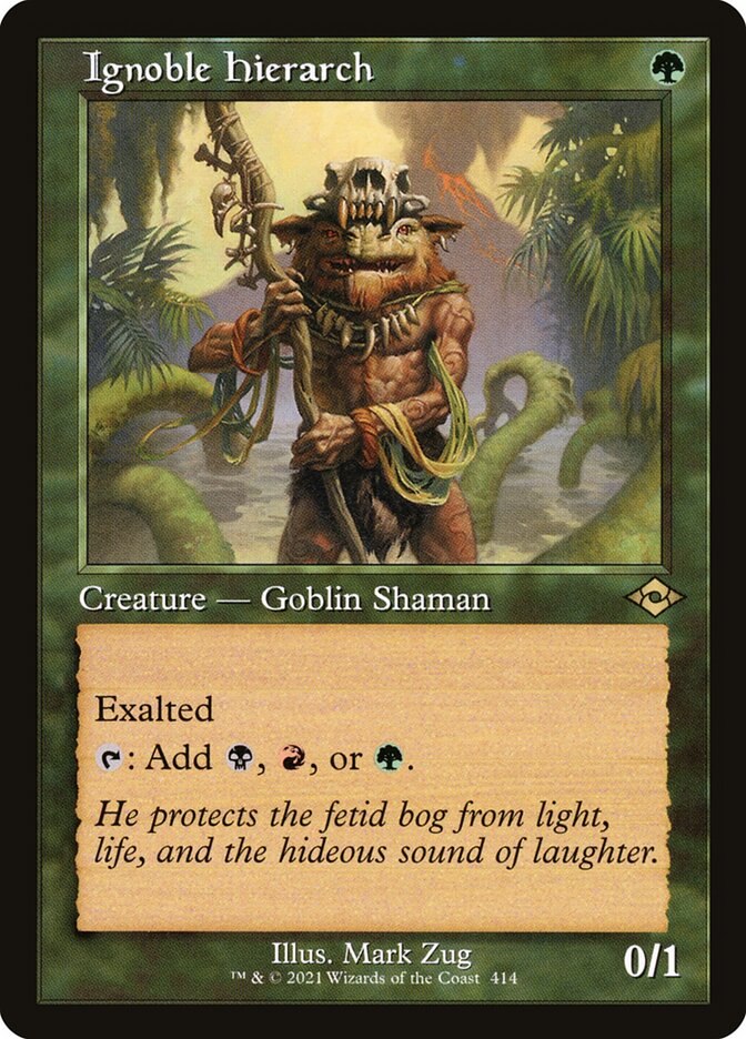 Ignoble Hierarch card front