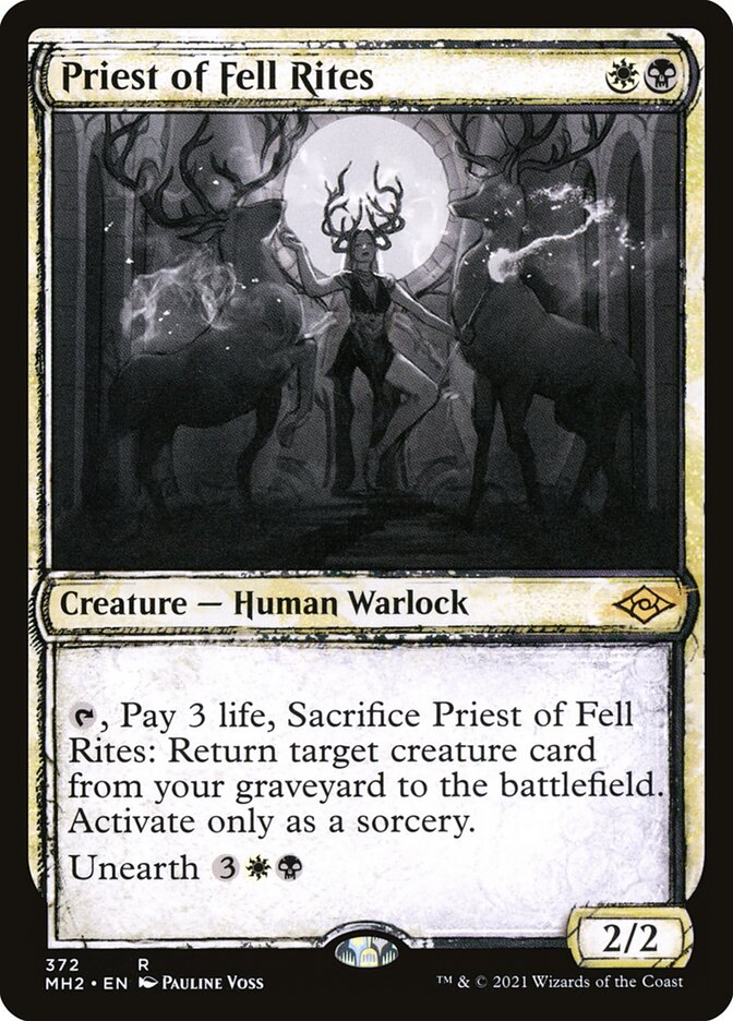 Priest of Fell Rites card front