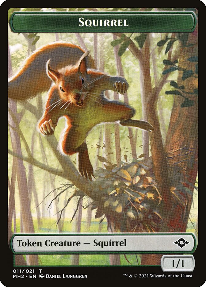 Squirrel card front