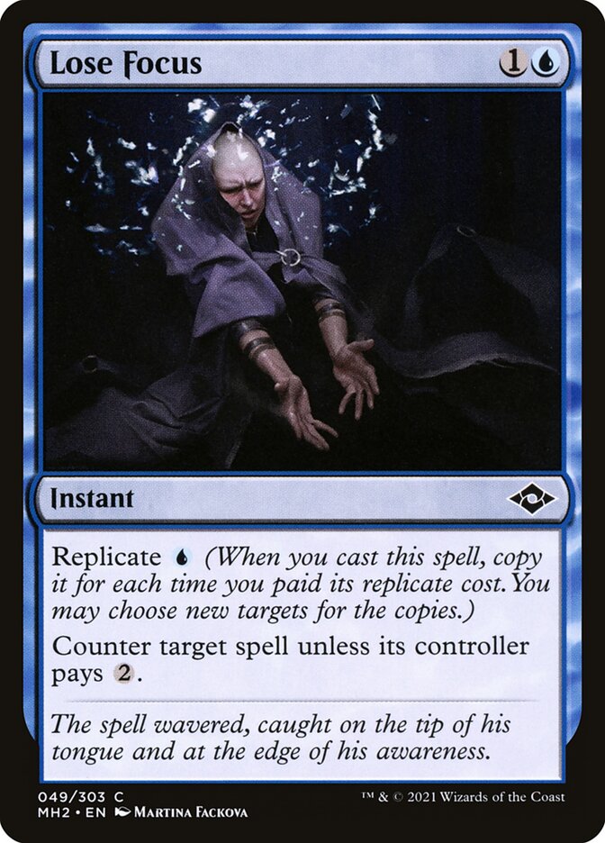 Lose Focus card front