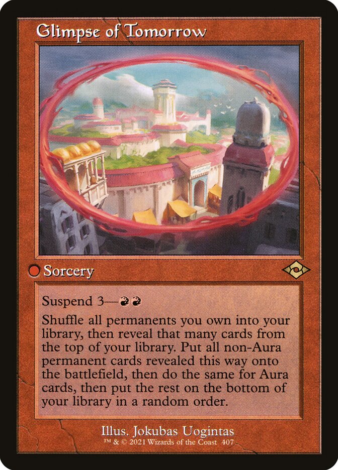 Glimpse of Tomorrow card front