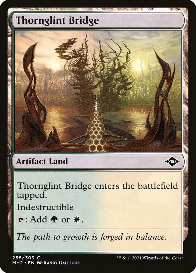 Thornglint Bridge card front