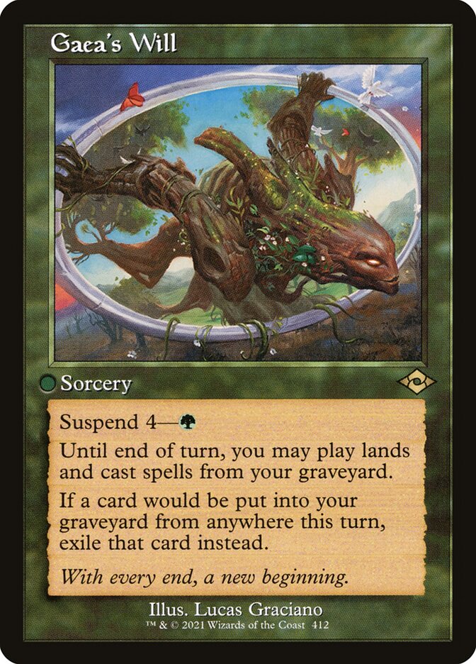Gaea's Will card front