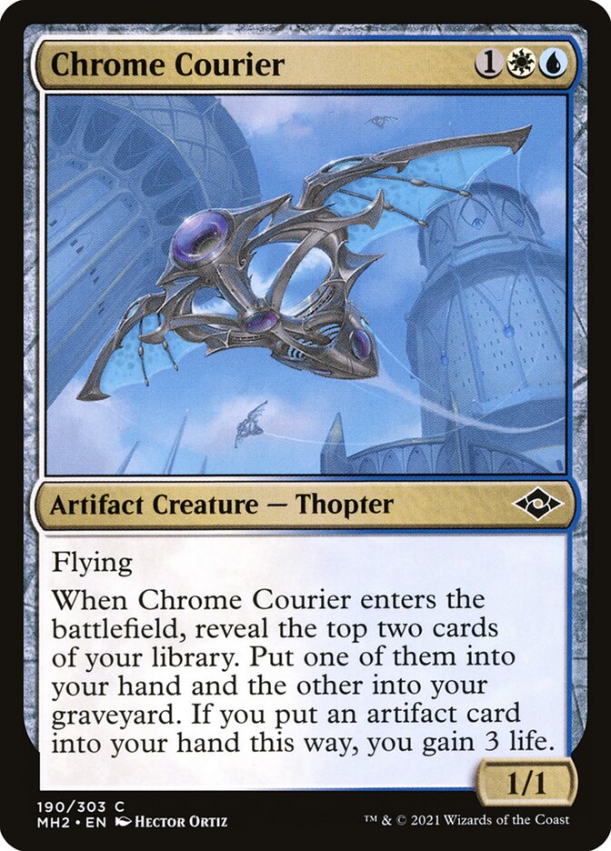 Chrome Courier card front