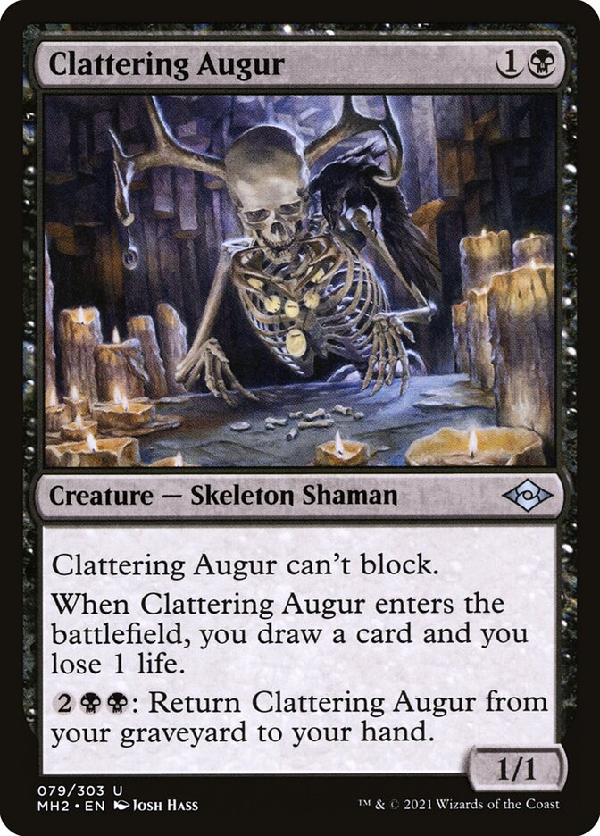 Clattering Augur card front