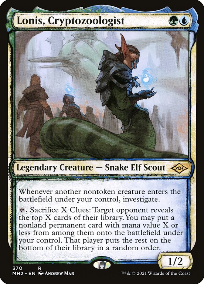 Lonis, Cryptozoologist card front