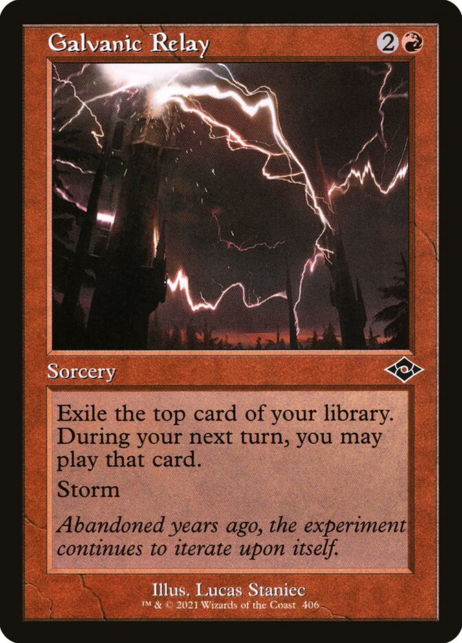 Galvanic Relay card front