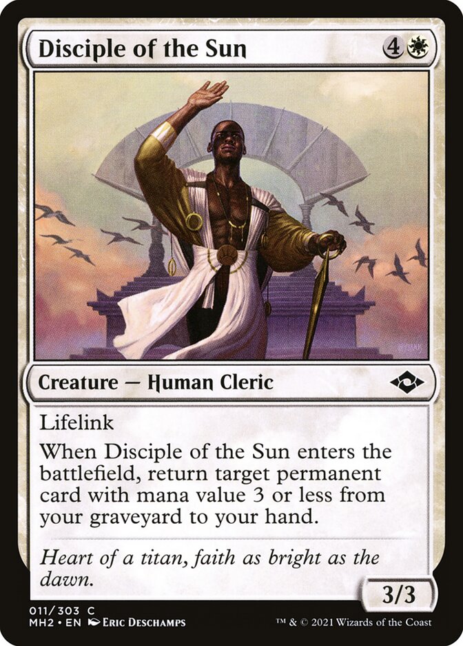 Disciple of the Sun card front