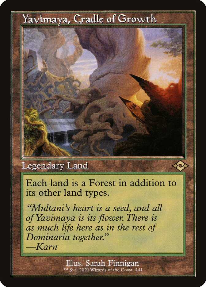 Yavimaya, Cradle of Growth card front