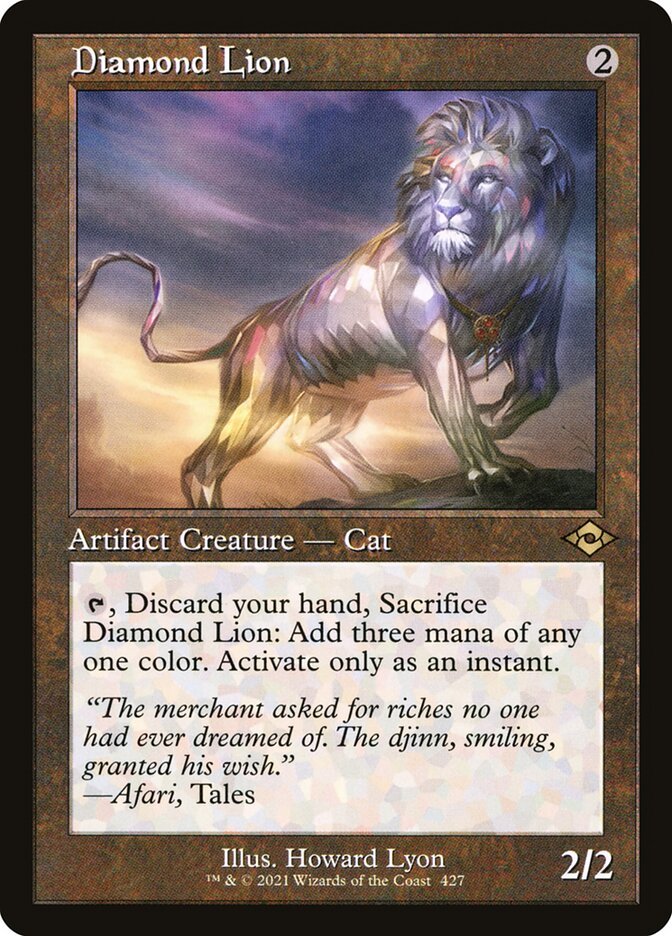 Diamond Lion card front