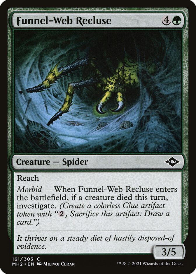 Funnel-Web Recluse card front