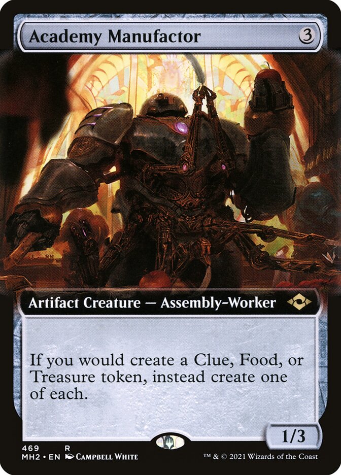 Academy Manufactor card front