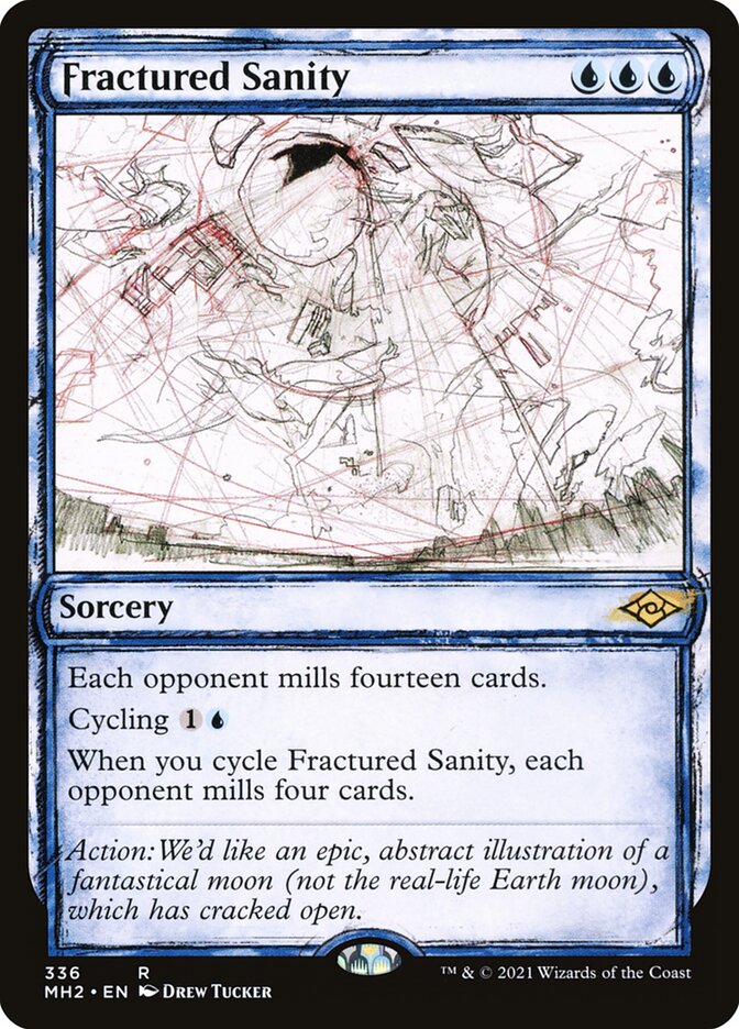 Fractured Sanity card front