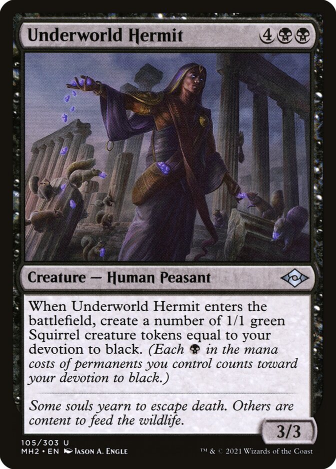 Underworld Hermit card front