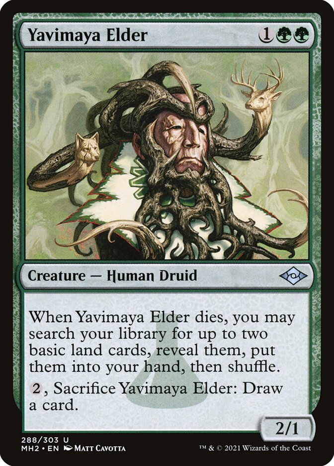 Yavimaya Elder card front