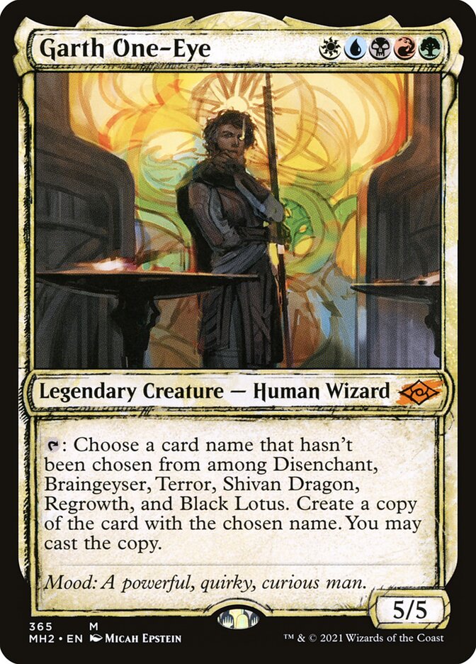 Garth One-Eye card front
