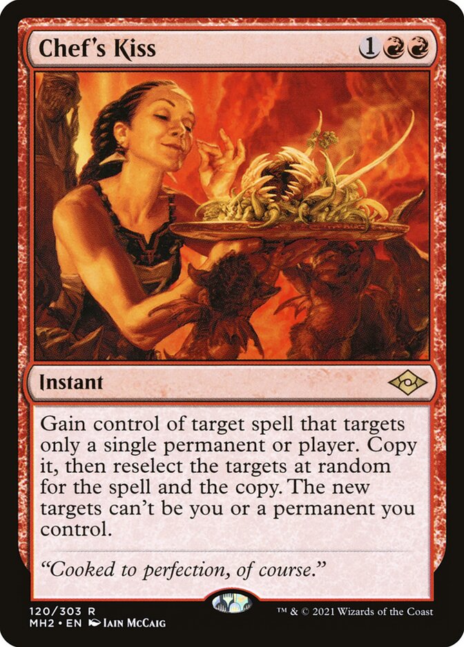 Chef's Kiss card front