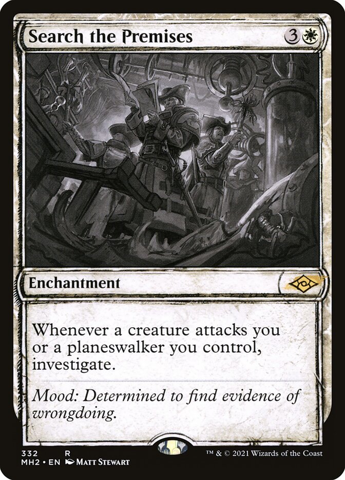Search the Premises card front
