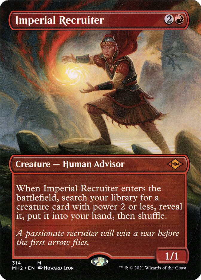 Imperial Recruiter card front