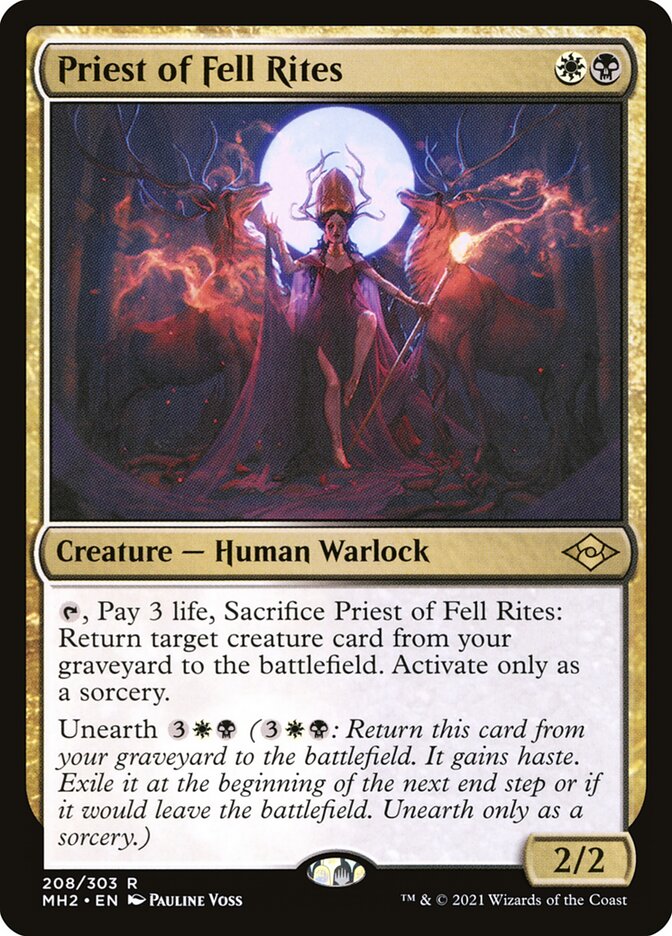 Priest of Fell Rites card front