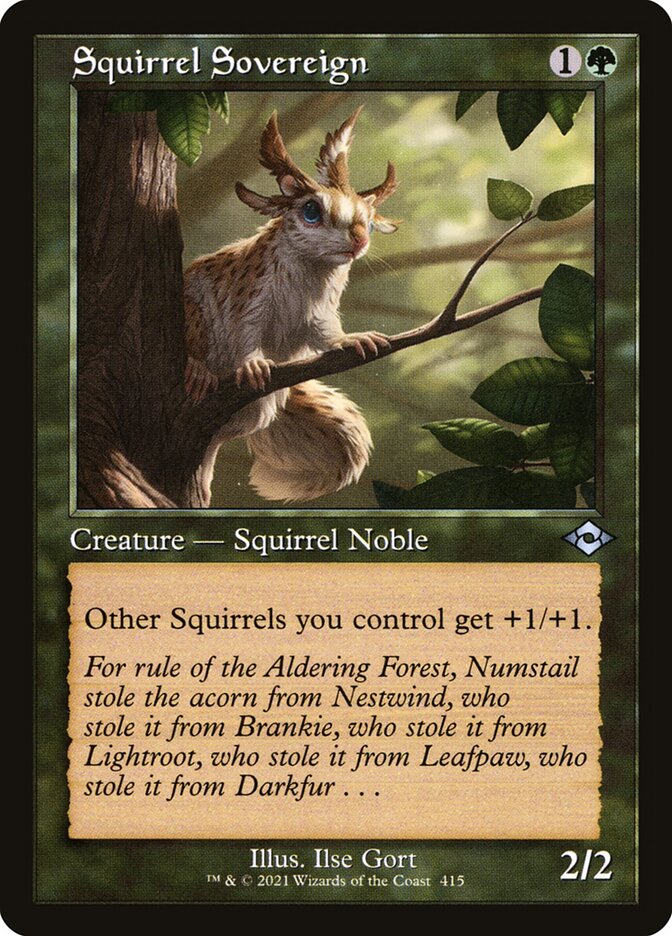 Squirrel Sovereign card front