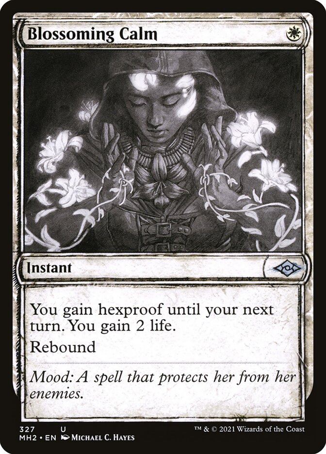 Blossoming Calm card front