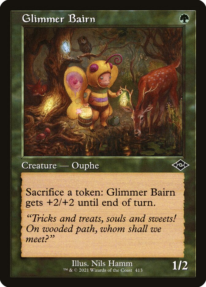 Glimmer Bairn card front