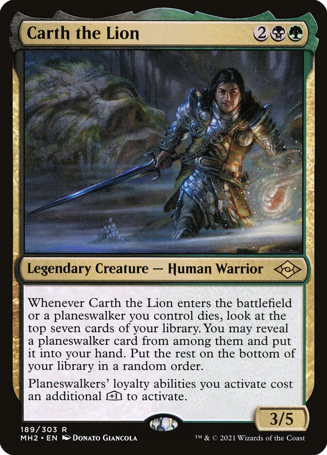 Carth the Lion card front