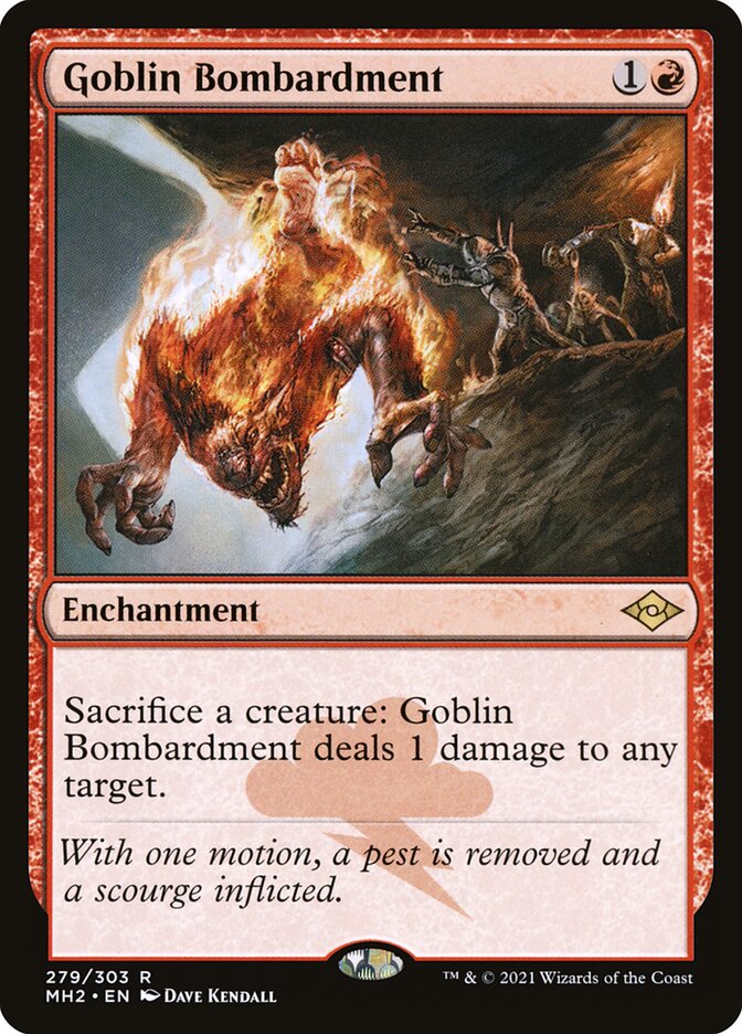Goblin Bombardment card front