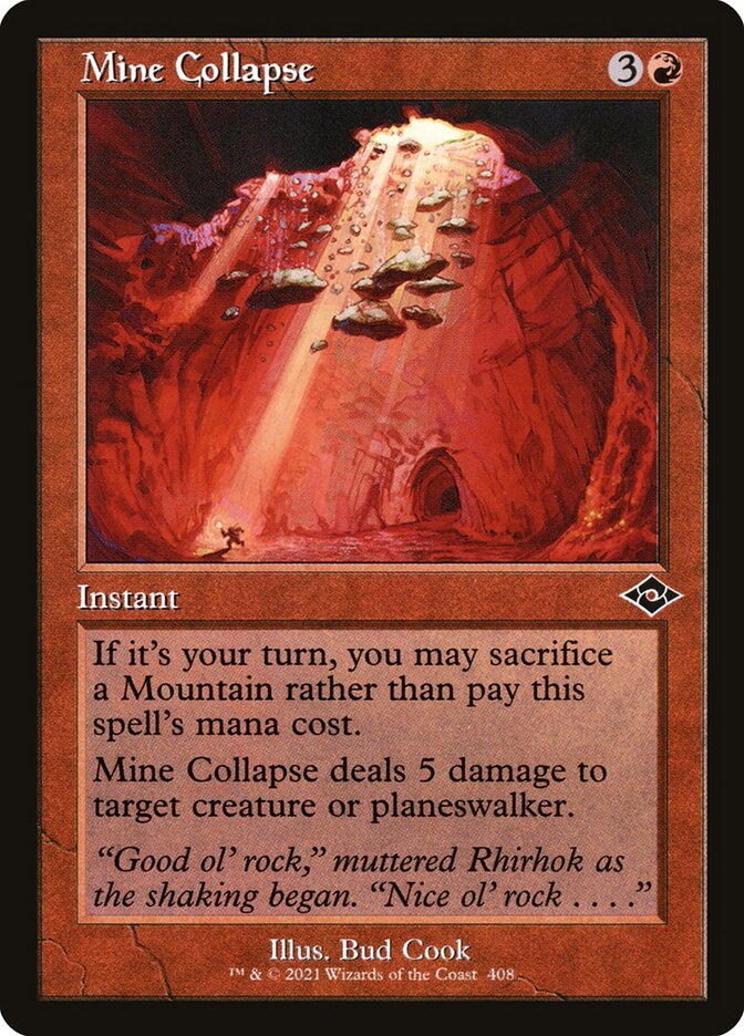 Mine Collapse card front