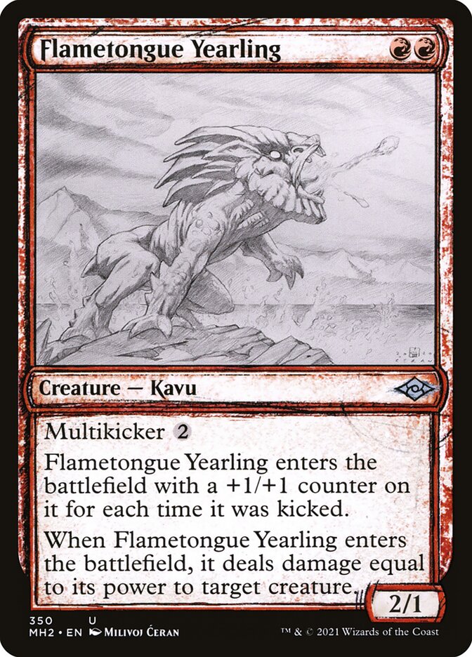 Flametongue Yearling card front