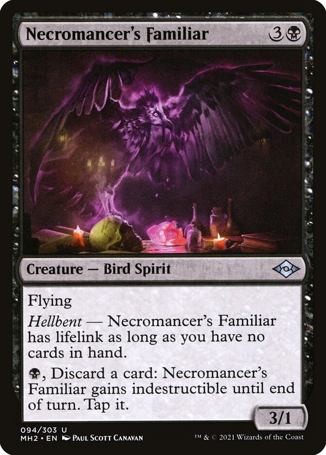 Necromancer's Familiar card front