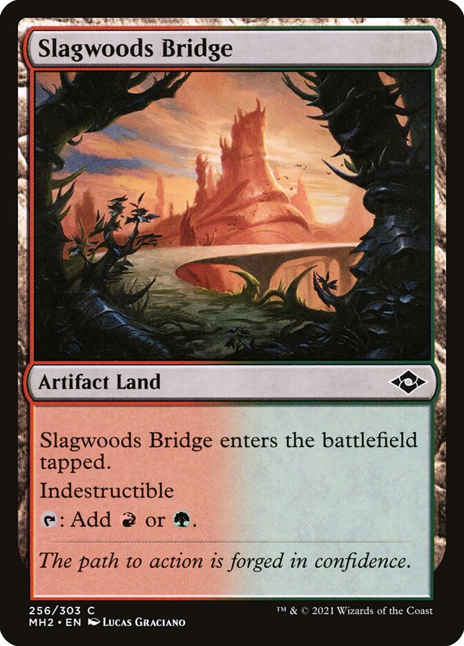 Slagwoods Bridge card front