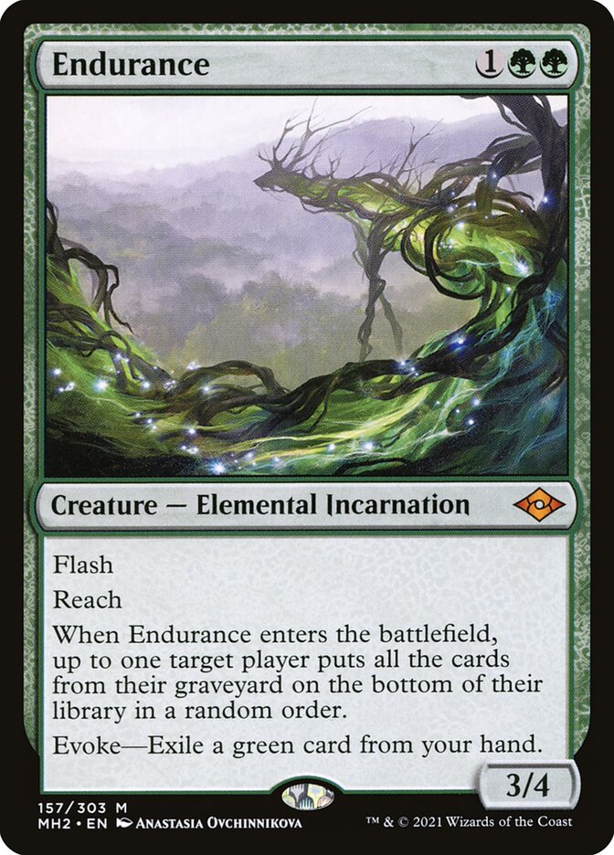 Endurance card front
