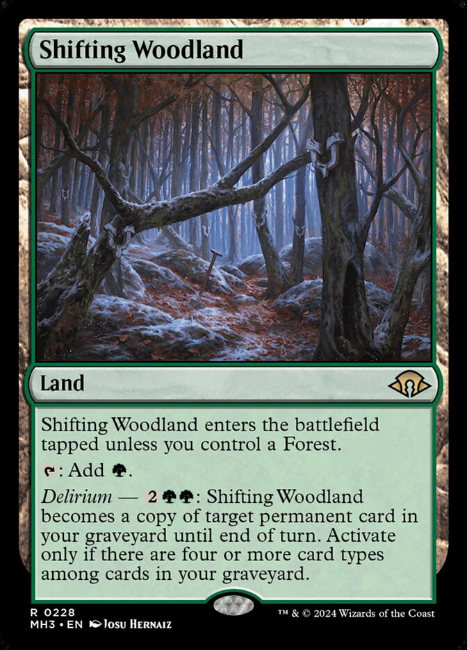 Shifting Woodland card front