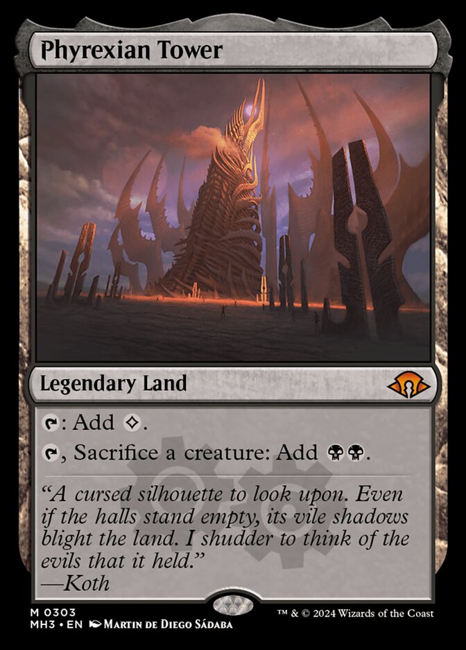 Phyrexian Tower card front