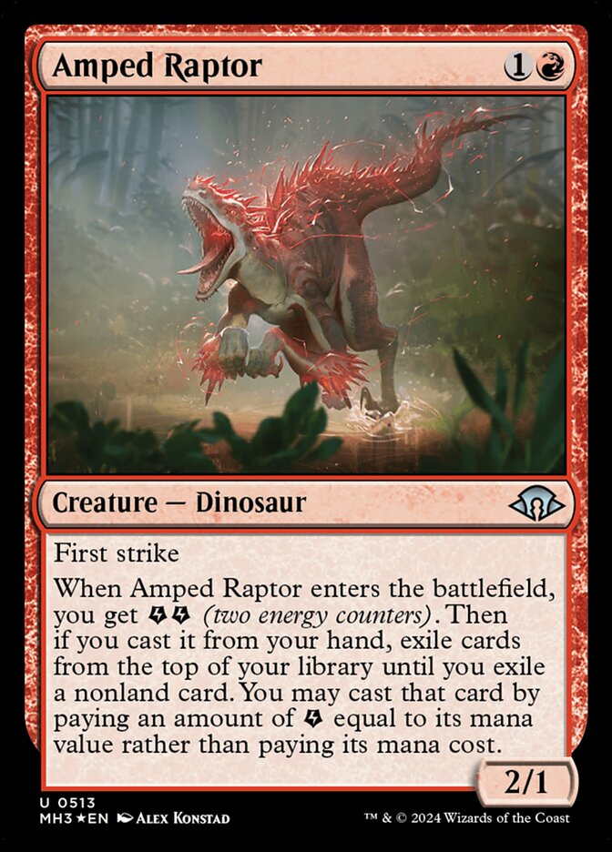 Amped Raptor card front