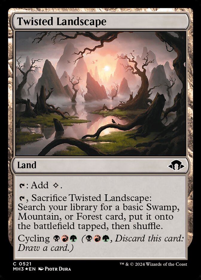 Twisted Landscape card front
