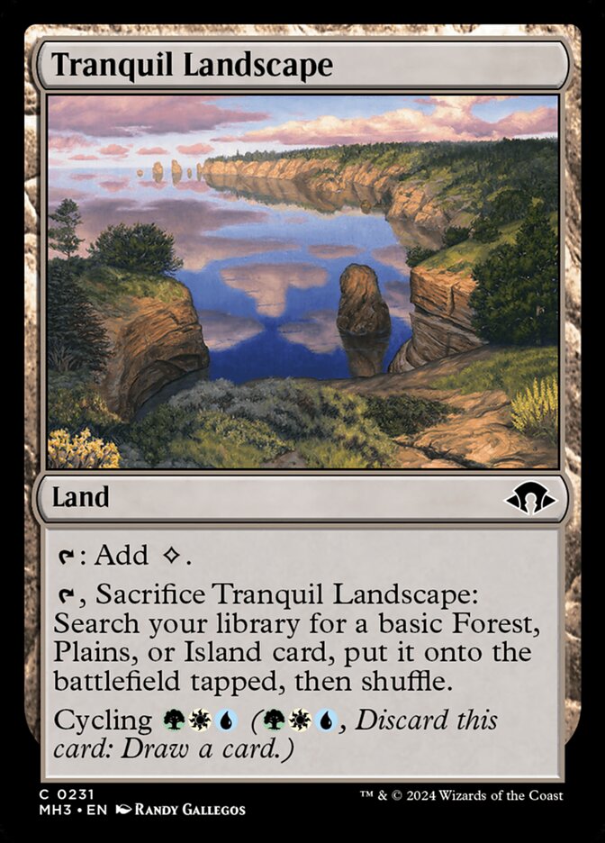 Tranquil Landscape card front