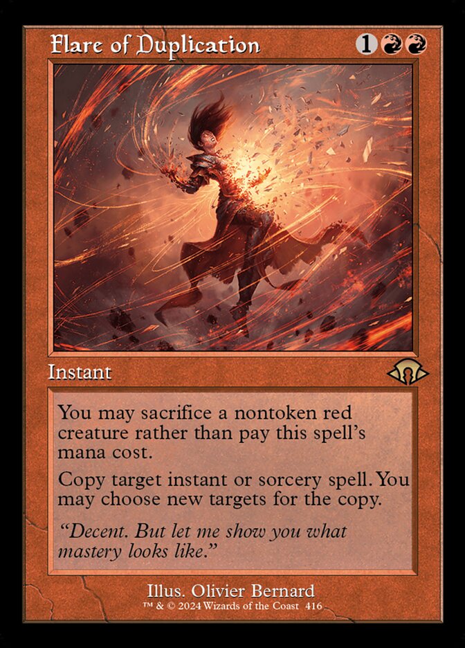 Flare of Duplication card front