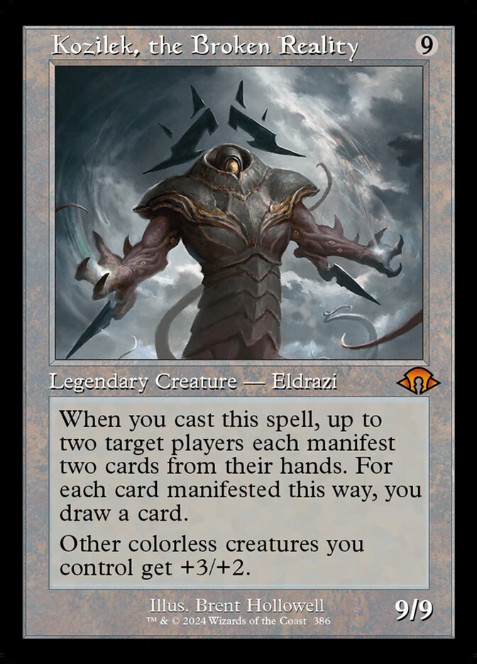 Kozilek, the Broken Reality card front
