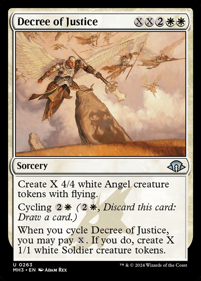 Decree of Justice card front