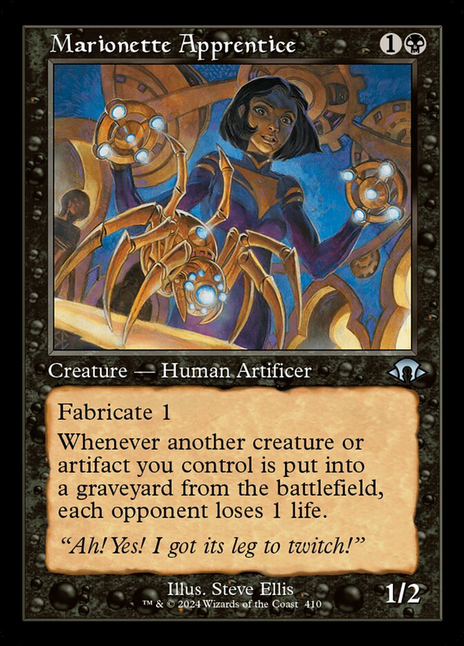 Marionette Apprentice card front