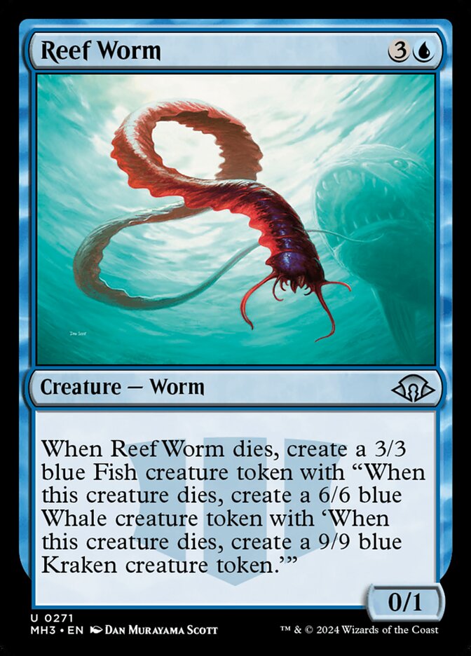 Reef Worm card front