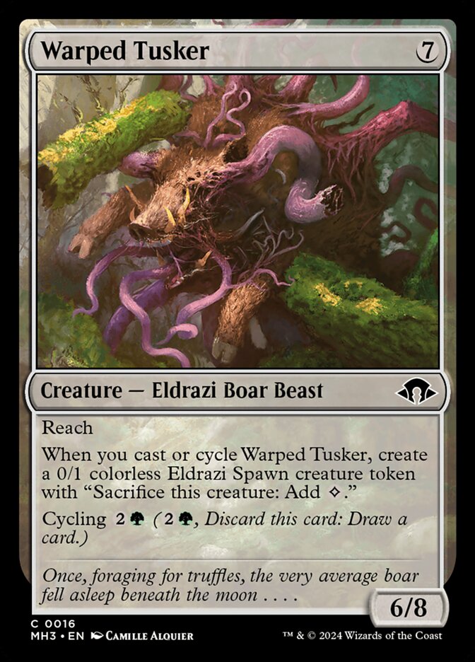 Warped Tusker card front