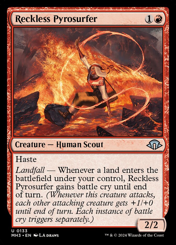 Reckless Pyrosurfer card front